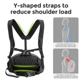 QUNATURE Hiking Backpack for Men Women Outdoor Daypacks Storage Lightweight Waist Bag for Travelling Hiking