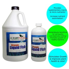 GS Plant Foods Organic Hydrolyzed Liquid Fish Fertilizer by GS Plant Foods (1 Gallon)