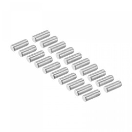sourcing map 20 Pack M8 x 20mm Fully Threaded Rod 304 Stainless Steel Right Hand Threads Rod Bar Studs Clamps and U-Bolts