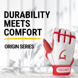 GOATHLETIC Short Cuff Batting Gloves - Multiple Colors - Adult & Youth Sizes