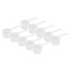 10 Cucharas Medidoras Transparentes con Escala, Cucharas Medidoras Reutilizables deLargo