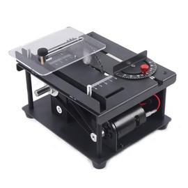 LINISHOP Electric Mini Table Saw 0-90° Angle Multifunctional Woodworking Precision Sliding Table Saw Household Bench Saw Cutting Machine DIY 110-240V New (8500rpm)