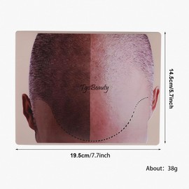 1pc Male Scalp Micropigmentation Practice Skin Man Bald SMP Training Pad with Hairline Design for Hair Tattoo Practice SMP Skin