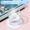 4 Packs Non Slip Silicone Drink Coasters for Drinks Round