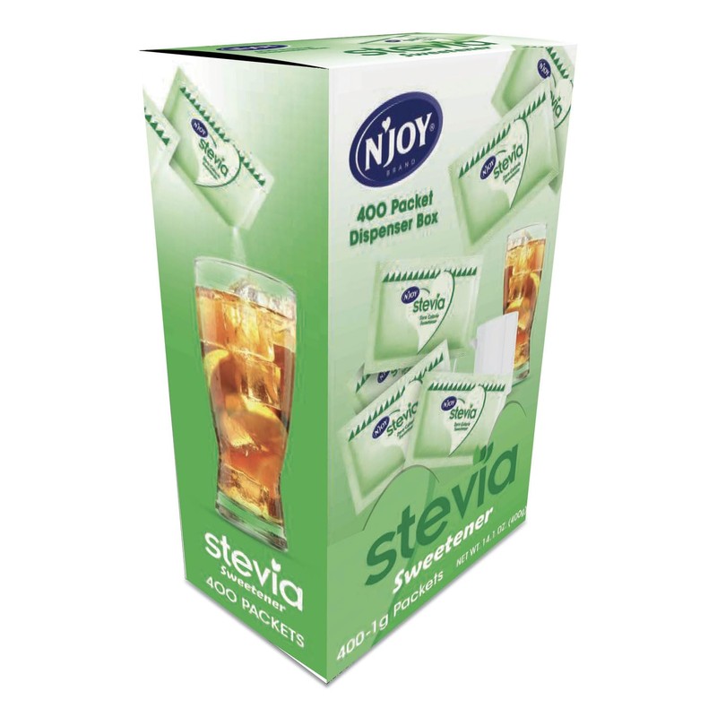 N'Joy 1625535 N'Joy Stevia Artificial Sweeteners 400/Box (83221)
