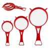 Zaphara Kitchen Strainer, Plastic Strainer Set, 3 Pieces, Fine Hair