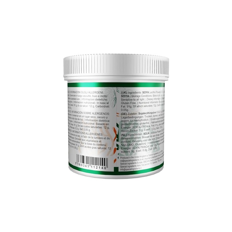 Lecithin Powder 200g (2 x 100g) - Suitable for Vegans,