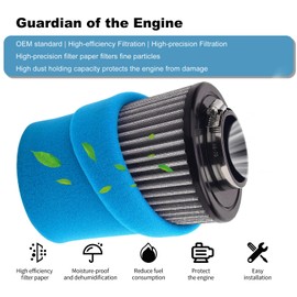 FHSJXR 0800-112000 Air Filter Element for CFMOTO UForce ZForce 500 800 EPS, CF800 CF500cc 400cc 800cc CForce 400 400AU 500 500S 600 HO XC EPS UTV ATV Replace 0800-112000-20010 Air Filter