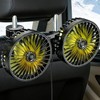 Dicross Backseat Fan for Car Backseat, Car Headrest Fan for