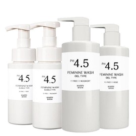 Happy Bath 해피바스 PH4.5약산성 여성청결제 300g x2개 쑥 젤 타입 로즈 여성세정제 [01_약산성 쑥 젤 여성청결제 300ml 2개] Happy Bath pH 4.5 Mild Acidic Women's Cleanser 300g x2 Green Tea Gel Type Rose Women's Wash [01_Mild Acidic Green Tea Gel Women's Cleanser 300ml 2pcs]
