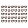 40pcs M10x1.25mm Hxagonal Flange Nuts Stainless Steel Rust Resistant Fine