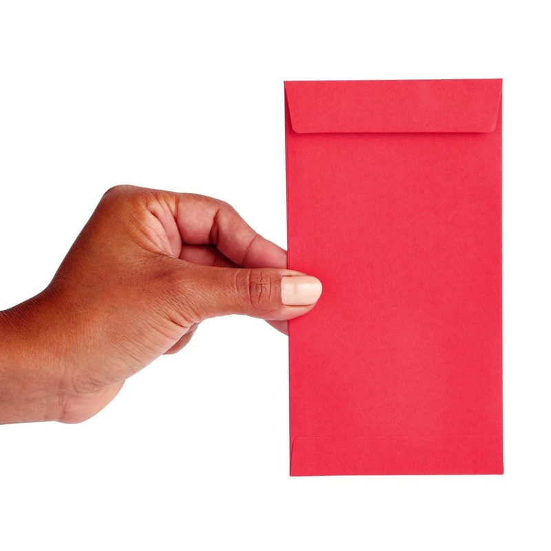 Okuna Outpost Red Envelopes for Money - 3.5 x 6.5