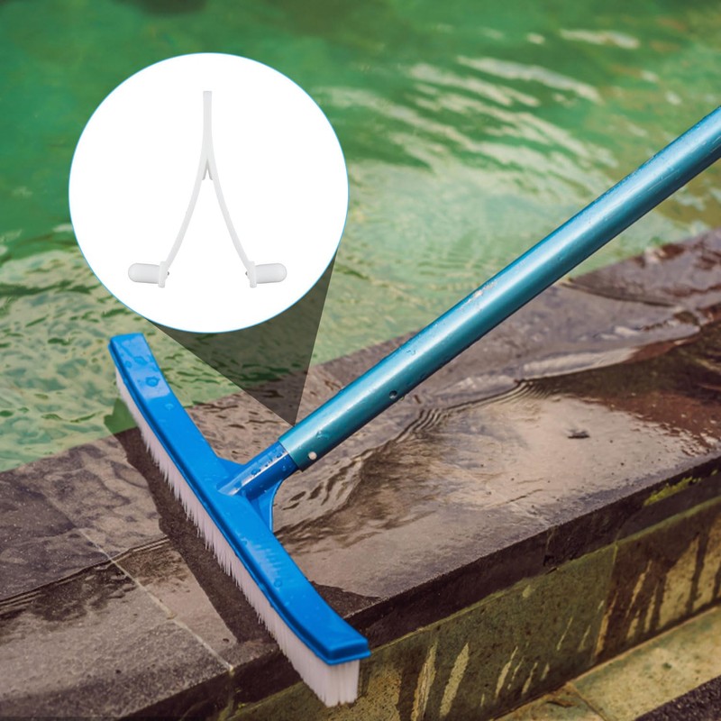 SAVITA 12pcs Pool V Clips, Pool Brush Clips Pool Brush