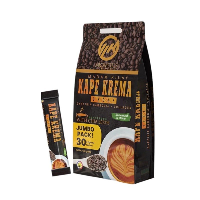 Madam Kilay JUMBO KAPE KREMA Decaf Coffee (30 Sachets)