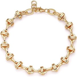 Jenosy 14K Gold-Plated Bracelet Women's Gold, Stainless Steel