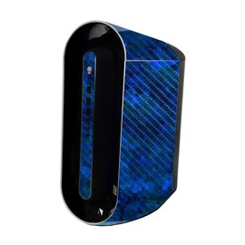 MightySkins Carbon Fiber Skin Compatible with Alienware Aurora R11 Gaming Desktop - Blue Ice | Protective, Durable Textured Carbon Fiber Finish | Easy to Apply and Change Styles | Made in The USA