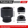 Deep 6-Point Impact Socket 3/4" Drive 48mm,Chrome Molybdenum Steel, Anti-Rust