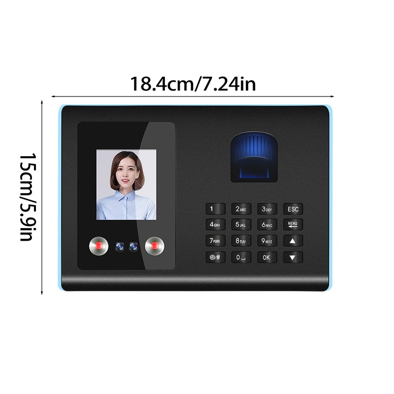 Intelligent Attendance Machine Face Fingerprint Password Recognition Mix Biometric Time