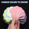 sourcing map 24Pcs Non-Slip Bathtub Stickers, 9x7 cm Shell Shape
