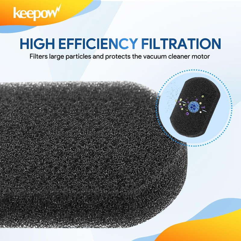 KEEPOW 2033 Vacuum Filter Set Compatible with Bissell Featherweight Stick