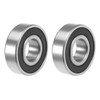 sourcing map ABEC-3 bearings, 6203-2RS (2 pack) ball bearings