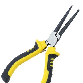 Rhino Mini Long Nose Pliers 150mm High Quality Steel Ideal for Small Space Work Length 150mm Ergonomic Handle