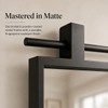 Black Farmhouse Bathroom Mirror - 16" x 24" Wall Mounted