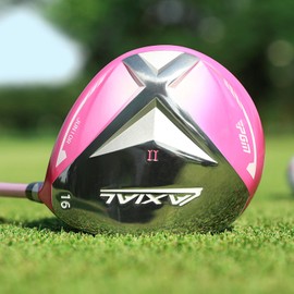 PGM Junior Golf Club, AXIAL Golf Clubs Complete Set Right Handed for Children Kids 3-5（95-115cm）, 5 Pieces Youth Golf Clubs with Stand Bag and 1 Headcover for Boys & Girls White Pink