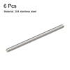 sourcing map M8 x 140 mm Fully Threaded Rod Stainless