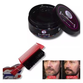 SR BARBERO Kit Gel Cubre Canas Sr Barbero  + Cepillo 3 Lados Barberia