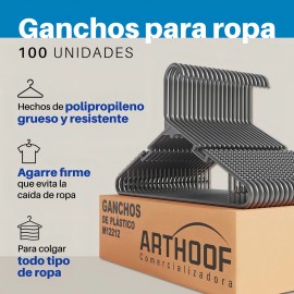 Ganchos Art-Hoof M12212 para playeras pack de 100 unidades color negro
