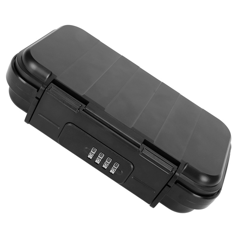 Portable Security Case Lock Box Safe Mini Travel Safe 4