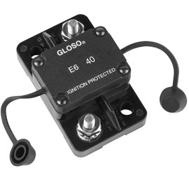 GLOSO E67 40A Mid Range Mini T1 Auto Reset Circuit Breaker, Compact Midum IP66, Marine Auto Truck (40A)
