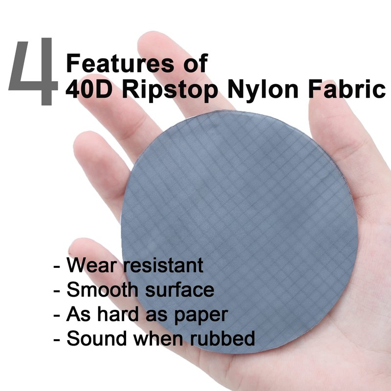 9KM DWLIFE Fabric, Pink Waterproof Ripstop Nylon Fabric 40D, 60x39