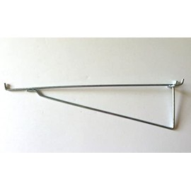 Hillman Brand (8 Pack) 12 Inch Metal Peg Hook Shelf Brackets for 1/8" 1/4" Pegboard & Slatwall