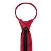 Vesuvio Napoli PreTied SKINNY Men's Neck Tie Solid RED Narrow