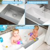 Silicone Faucet Splash Guard 4" x 20", Faucet Water Catcher