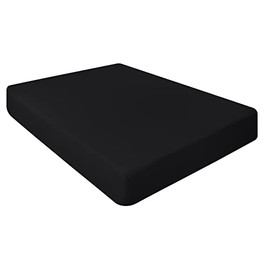 Pack of 2 Luxury Percale Cot Bed Fitted sheets available in 14 colours (Black, 70x140x15 cm (Pack of 2))