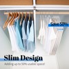 Smartor White Velvet Hangers 60 Pack, Space Saving Clothes Hangers