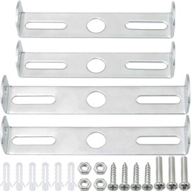 WHYHKJ 4PCS Pendant Mounting Bracket Lighting Semi I-Beam Pendant Bracket Backstrip with Screw Pack Lighting Mounting Crossbar Kit for Pendant Lighting Outdoor Lighting Wall Light Silver