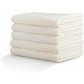 Toalla Baño Blanco Marfil Extra Grande y Extra Larga 100x200cm 1100 gr Calidad hotelera, 100% algodón, Super Absorbente, Ultra Suave, Gruesa y Resistente (5)