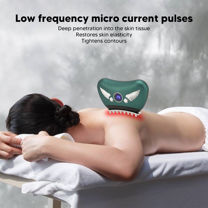 Electric Meridian Brush 16 Levels Hot Compress Microcurrent Rechargeable Sculpting