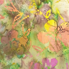 Gold Brown Batik Fat Quarter Fabric Bundle - 5 Fat Quarters of 100% Cotton Batik Fabric - Natural/Neutral Earths by Sewing Cuts