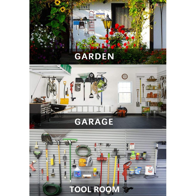 Falezern Garden Power Tool Hanger, 2 Pcs Metal String Trimmer