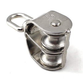 M25 Double Roller 305 Stainless Steel Pulley Pulley 1 Piece (Load: 150 kg)