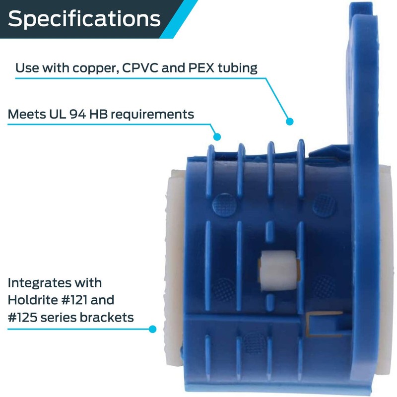 HoldRite 262J8 Silencer Thru-Stud Isolator, 3/4 Inch, 8 Pack