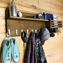 ZAYBOD 15PCS Coat Hooks | Robe Hooks | Wall Mount Hooks | Hooks for Hanging | Mudroom Hooks | Backpack Hooks | Hat Hook with 30 Screws (White)