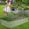 1MORE Raised Garden Bed,4 in 1 Modular Planter Raised Bed,5x3x1ft,Green-1Pk