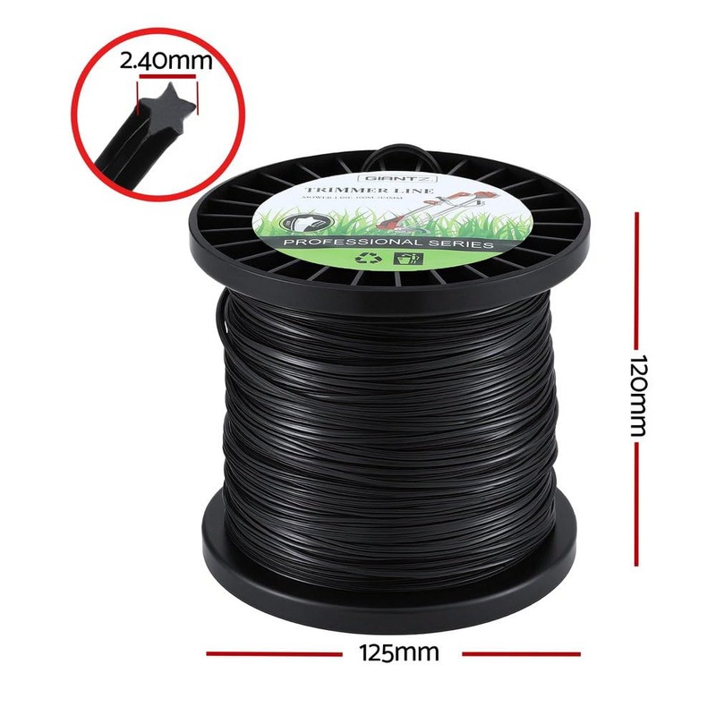 Giantz 100M Electric Whipper Snipper Grass Trimmer Line 2.4mm Star-Shaped