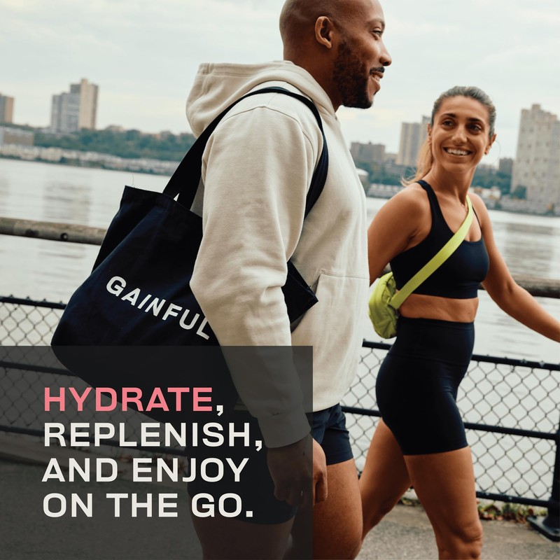 Gainful Hydration + Caffeine Powder Packets with Key Electrolytes Magnesium